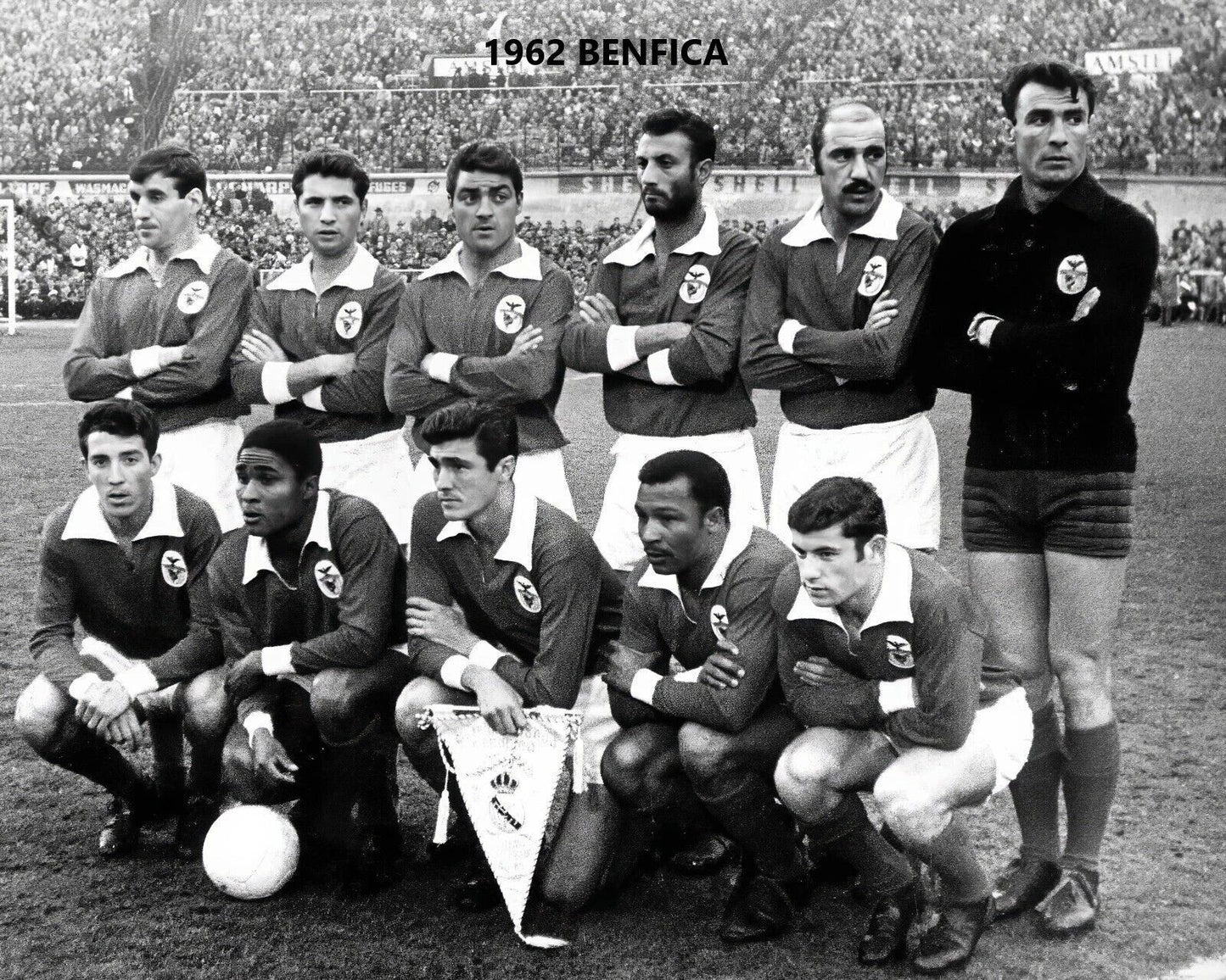 1962 Benfica Team Keychain Soccer Picture Champs