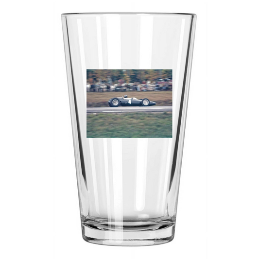 1962 Brm P57 Graham Hill Watkins Glen Us Grand Prix Pint Beer Drinking Glass