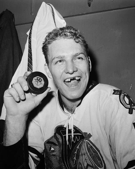 1962 Chicago Blackhawks Bobby Hull Photo 50Th Goal Scored Print Hof 83