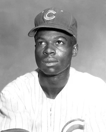 1962 Chicago Cubs Lou Brock Glossy Keychain Baseball Rookie Print Portrait