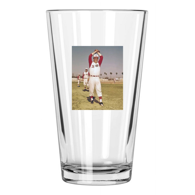 1962 Cincinnati Reds Jim O'Toole At Spring Training Pint Beer Drinking Glass