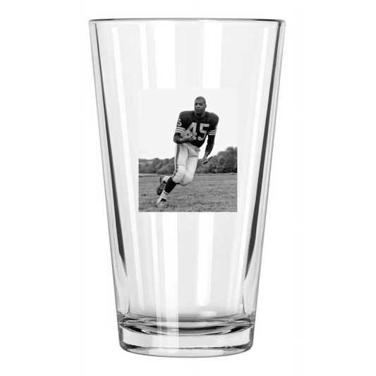 1962 Cleveland Browns Ernie Davis Photo Football Pint Beer Drinking Glass