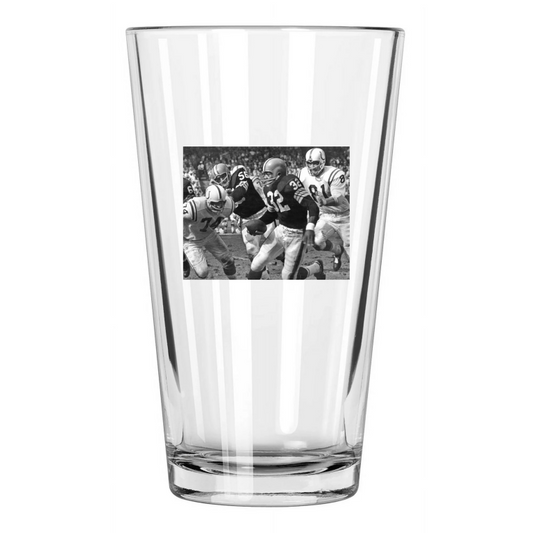 1962 Cleveland Browns Jim Brown Photo Football Hof 71 Pint Beer Drinking Glass