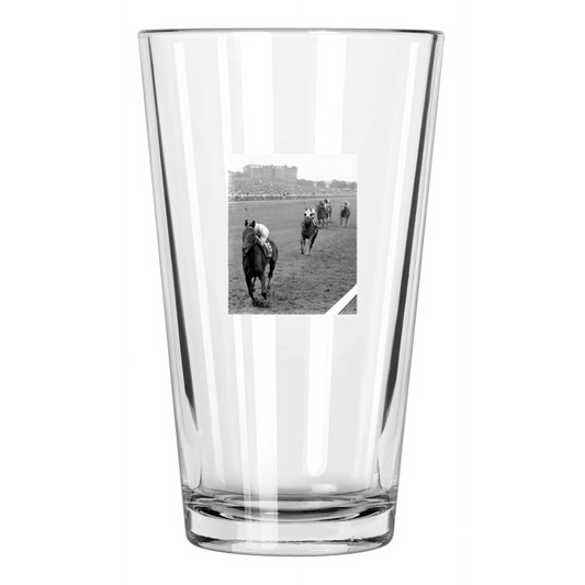 1962 Great American Racehorse Kelso Woodward Race Winner Pint Beer Glass