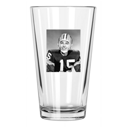 1962 Green Bay Packers Bart Starr Photo Nfl Football Pint Beer Drinking Glass