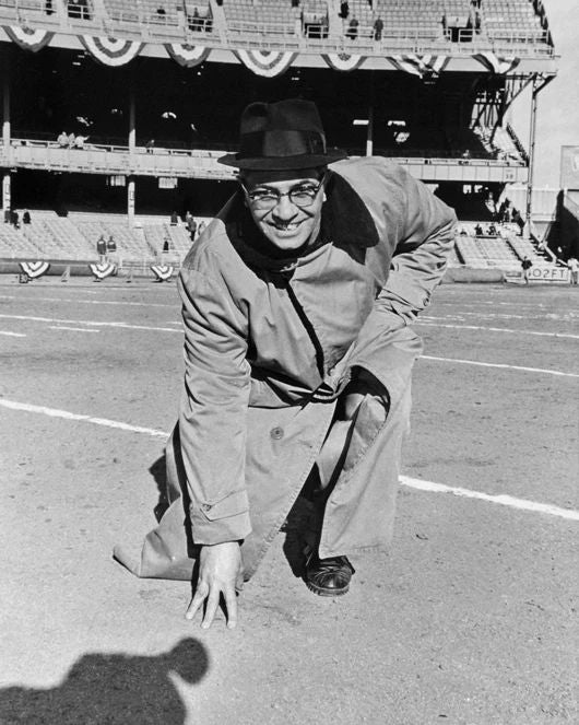 1962 Green Bay Packers Vince Lombardi Glossy Photo Championship Game Poster