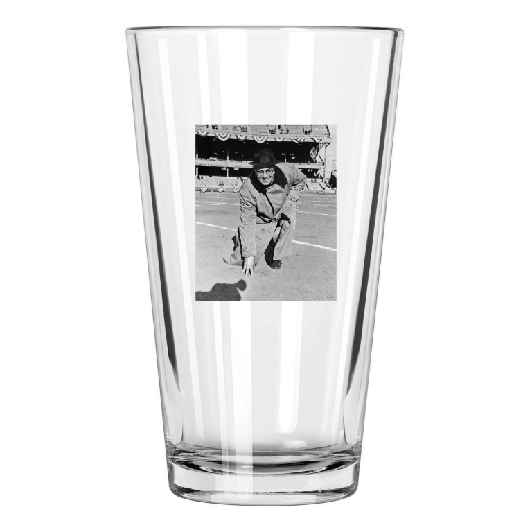 1962 Green Bay Packers Vince Lombardi Championship Game Pint Beer Drinking Glass