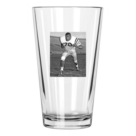 1962 Minnesota Gophers Bobby Bell College Football Pint Beer Drinking Glass