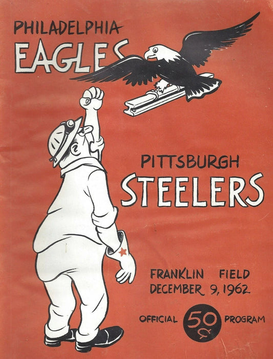 1962 Philadelphia Eagles Vs Pittsburgh Steelers Keychain Football Picture Nfl