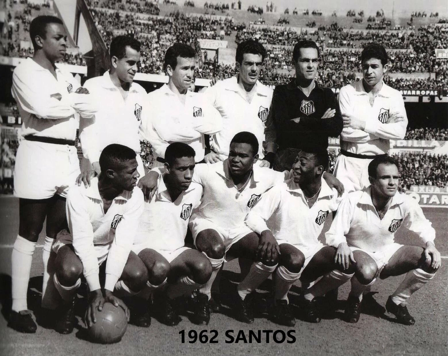 1962 Santos Photo Soccer Football Picture Pele