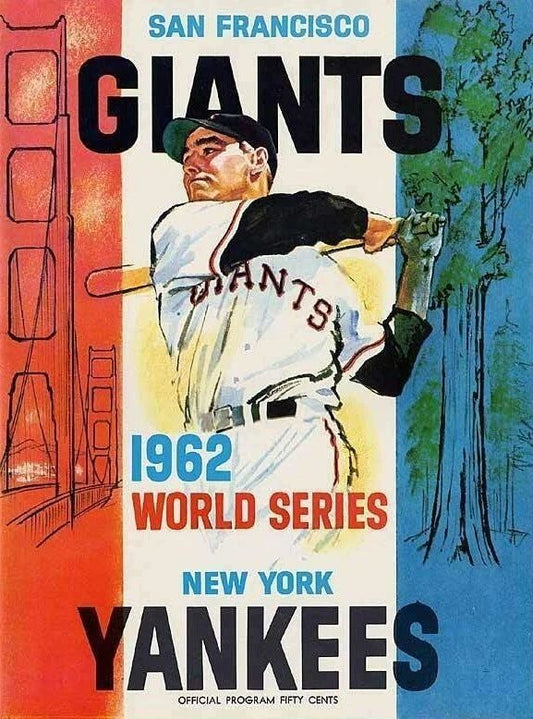 1962 San Francisco Giants Vs New York Yankees Magnet Baseball Picture Ny Ws