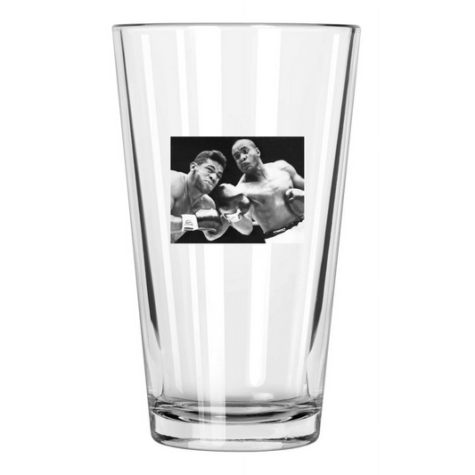 1962 Sonny Liston Vs Floyd Patterson Heavyweight Title Fight! Pint Beer Glass