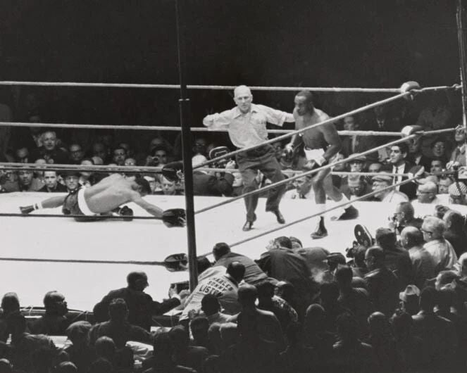 1962 Sonny Liston Vs Floyd Patterson Glossy Photo Heavyweight Title Print