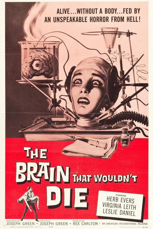 1962 The Brain That Wouldn'T Die Movie Keychain Science Fiction Horror