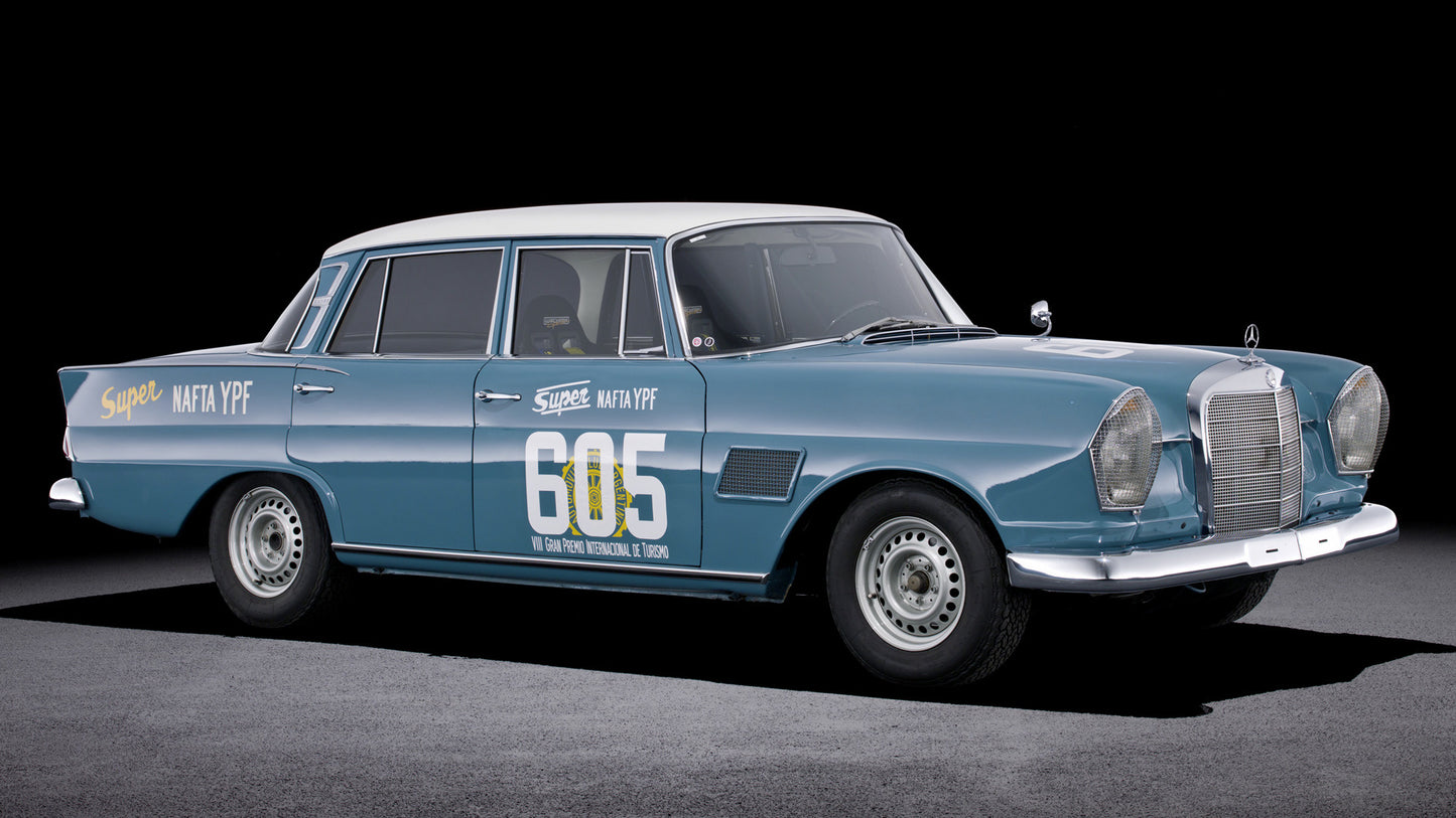 Mercedes Benz Se Rally Car Hd Art Print Poster