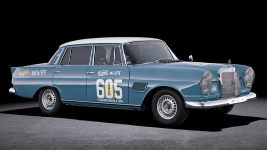 Mercedes Benz Se Rally Car Hd Art Print Poster