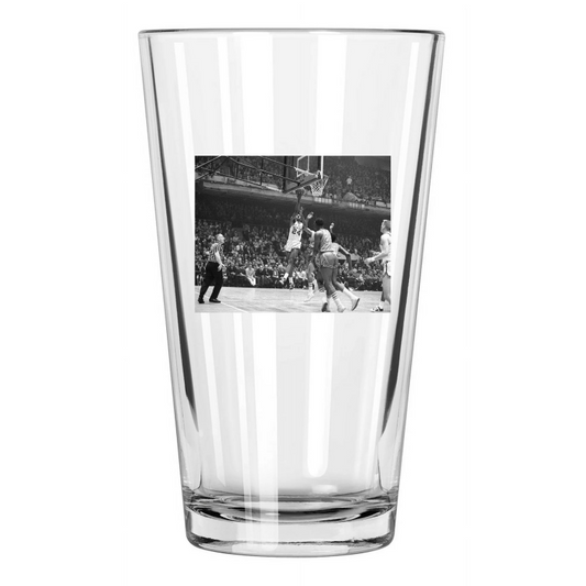 1963 Boston Celtics Sam Jones Photo Basketball Hof 2006 Pint Beer Drinking Glass
