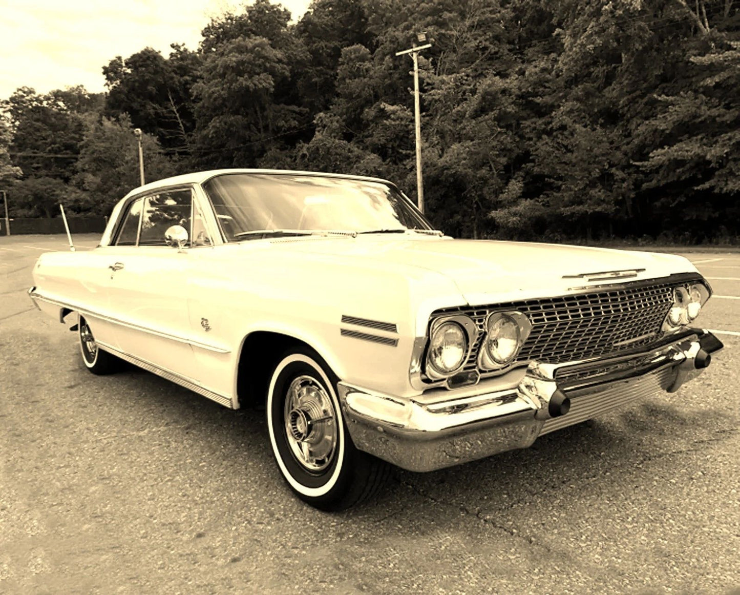 1963 Chevrolet Impala Ss Classic American Car Retro Vintage Keychain Keychain