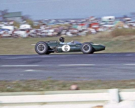1963 Dan Gurney Glossy Keychain Us Grand Prix Keychain Brabham Bt7 Print