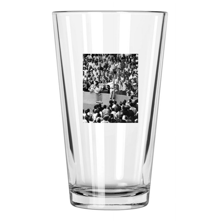 1963 Detroit Tigers Al Kaline 'Robs Home Run From Roger Maris' Pint Beer Glass