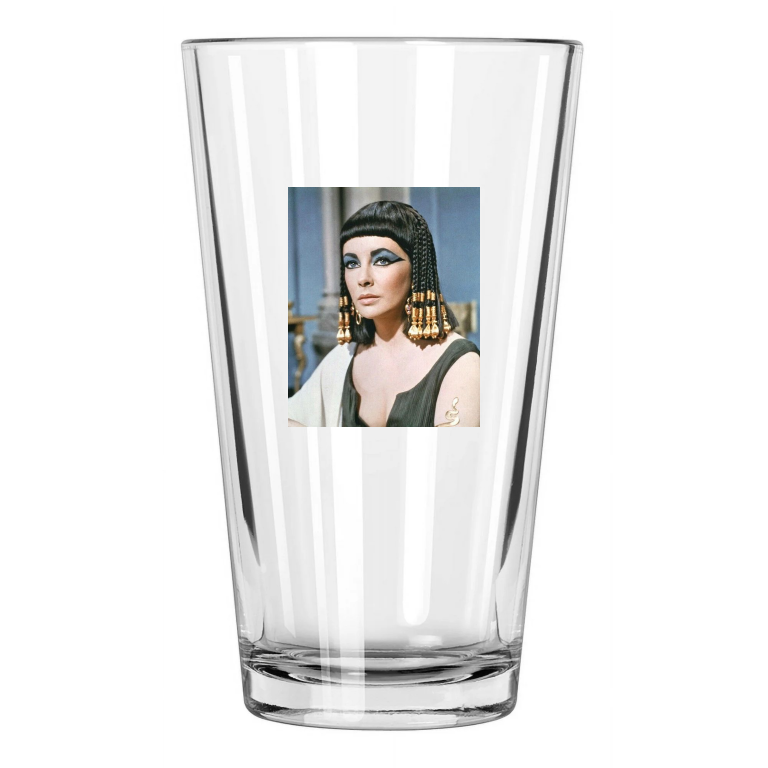 1963 Drama Film Cleopatra Elizabeth Taylor Celebrity Pint Beer Drinking Glass