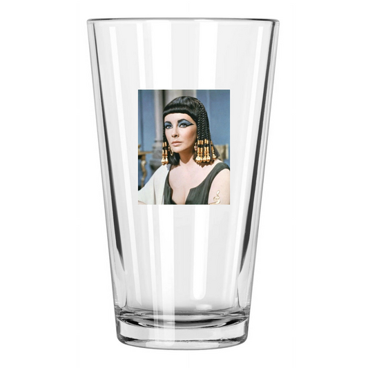 1963 Drama Film Cleopatra Elizabeth Taylor Celebrity Pint Beer Drinking Glass