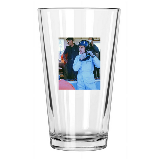 1963 Graham Hill Photo Watkins Glen Us Grand Prix Pint Beer Drinking Glass