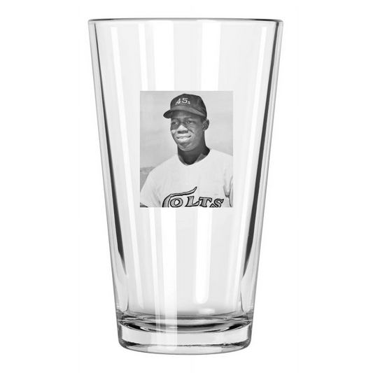 1963 Houston Colt 45'S Jimmy Wynn Photo Baseball Rookie Pint Beer Drinking Glass