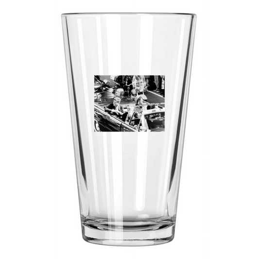 1963 Jfk John F Kennedy At Dallas Tx Us President 1 Pint Beer Drinking Glass
