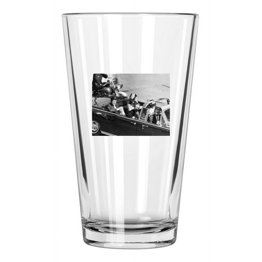 1963 Jfk John F Kennedy At Dallas Tx Us President 2 Pint Beer Drinking Glass