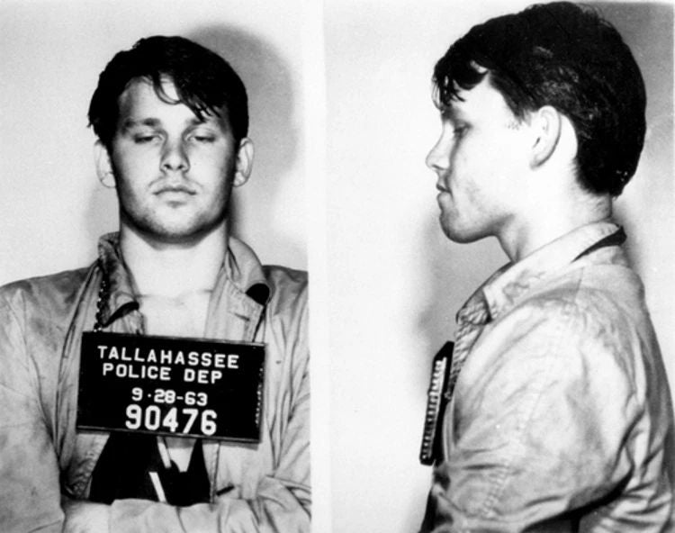 1963 Jim Morrison Mugshot Glossy Photo The Doors Singer Print Poster