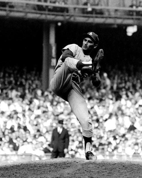 1963 Los Angeles Dodgers Sandy Koufax Glossy Magnet World Series Magnet