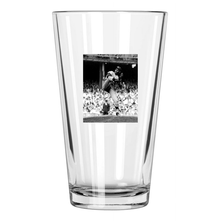 1963 Los Angeles Dodgers Sandy Koufax World Series Pint Beer Drinking Glass