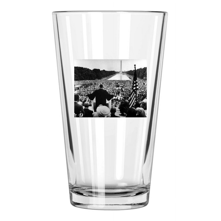 1963 Martin Luther King Jr African American Civil Rights! Pint Beer Glass