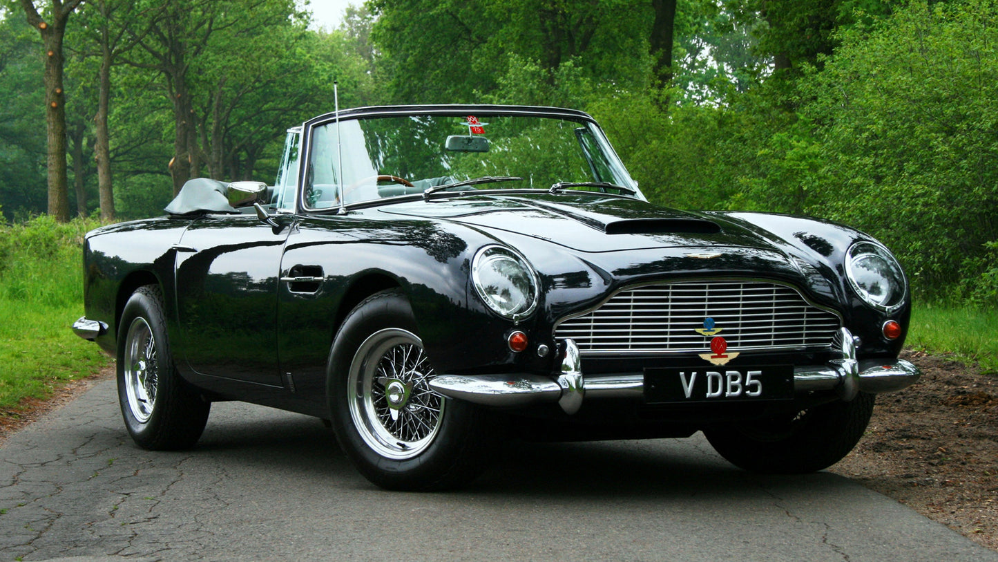 Aston Martin Db5 Vantage Convertible Uk Hd Art Jigsaw Puzzle