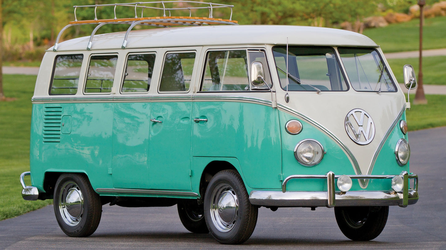 Volkswagen T1 Deluxe Bus Hd Art Keychain