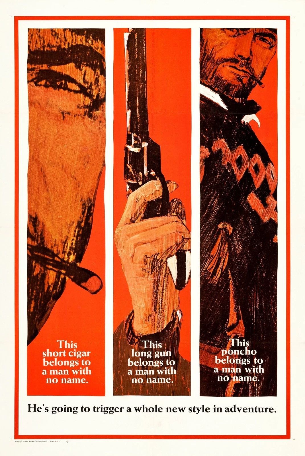 1964 A Fistful Of Dollars Movie Poster Clint Eastwood Marianne Koch