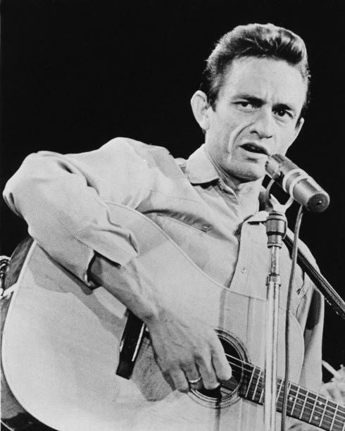 1964 American Singer Johnny Cash Glossy Magnet Country Music Print Portrait