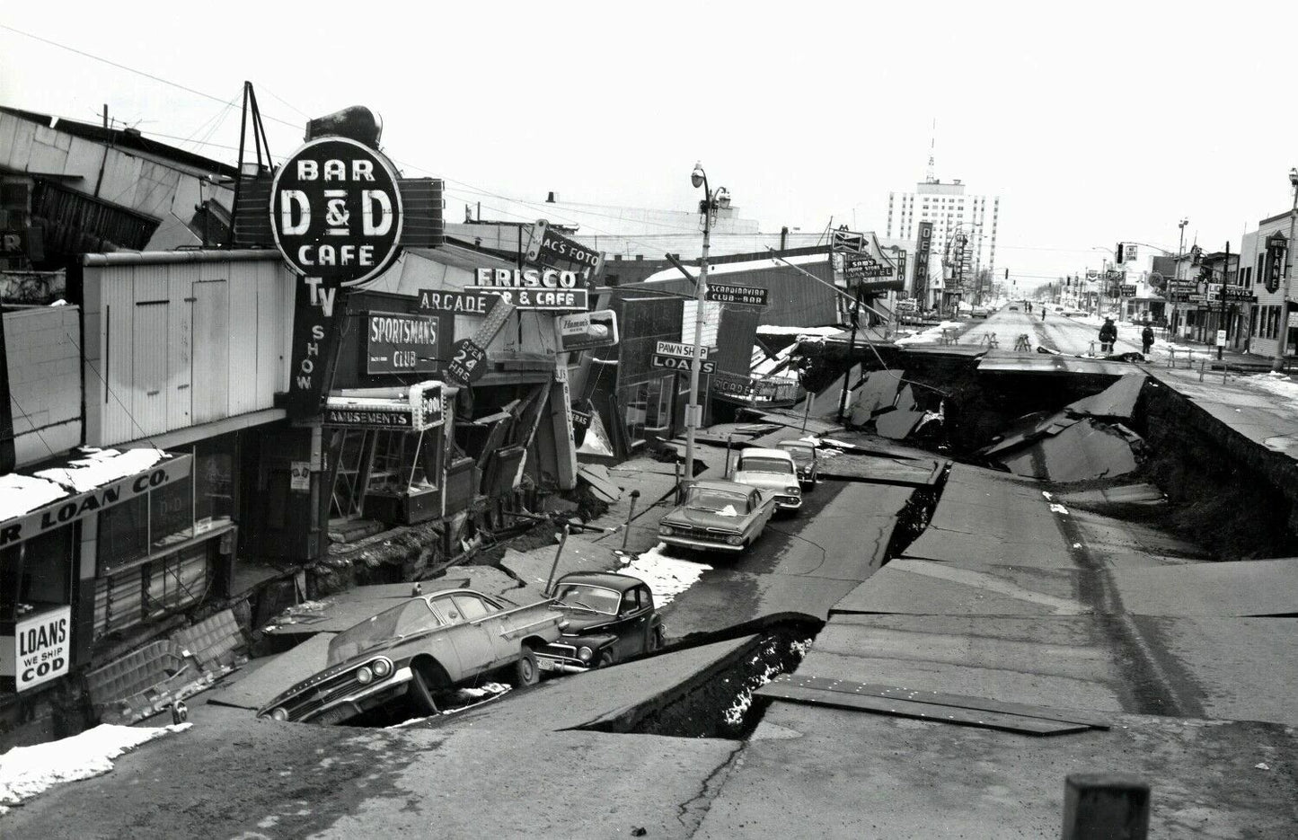 1964 Anchorage Alaska Earthquake Damage Old Vintage 300 Piece Jigsaw Puzzle