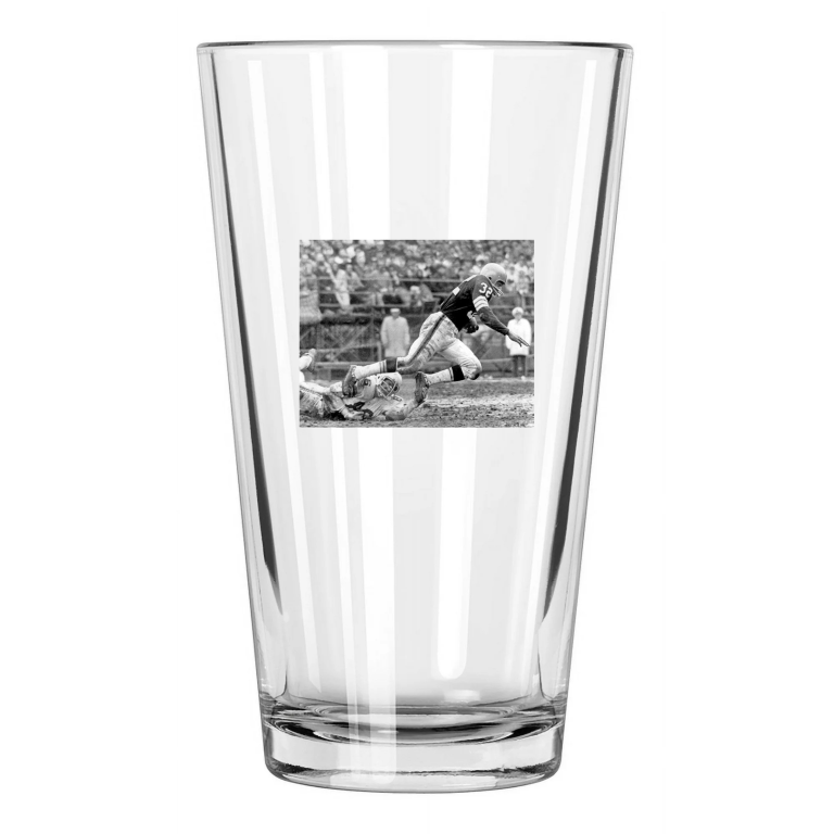 1964 Cleveland Browns Jim Brown Photo Football Hof 71 Pint Beer Drinking Glass