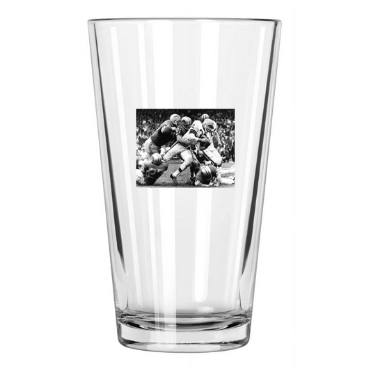 1964 Cleveland Browns Jim Brown Photo Football Hof 71 Pint Beer Drinking Glass
