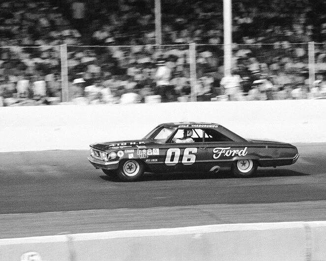 1964 Ford Galaxie Cale Yarborough Glossy Photo Darlington Print Poster