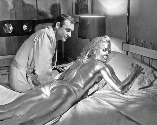 1964 Goldfinger Sean Connery And Shirley Eaton Magnet Print James Bond 007