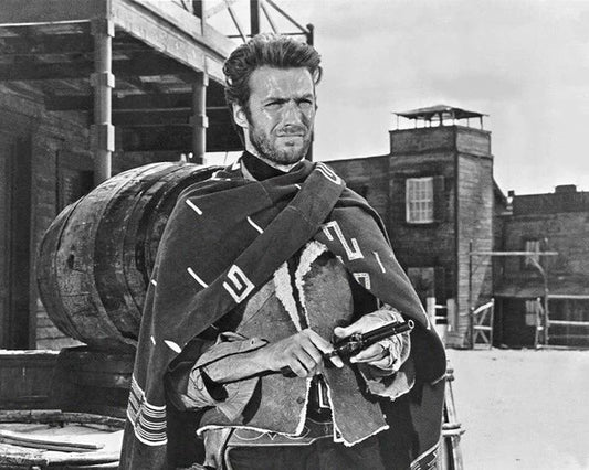 1964 Iconic Actor Clint Eastwood Glossy Keychain 'A Fistful Of Dollars' Print