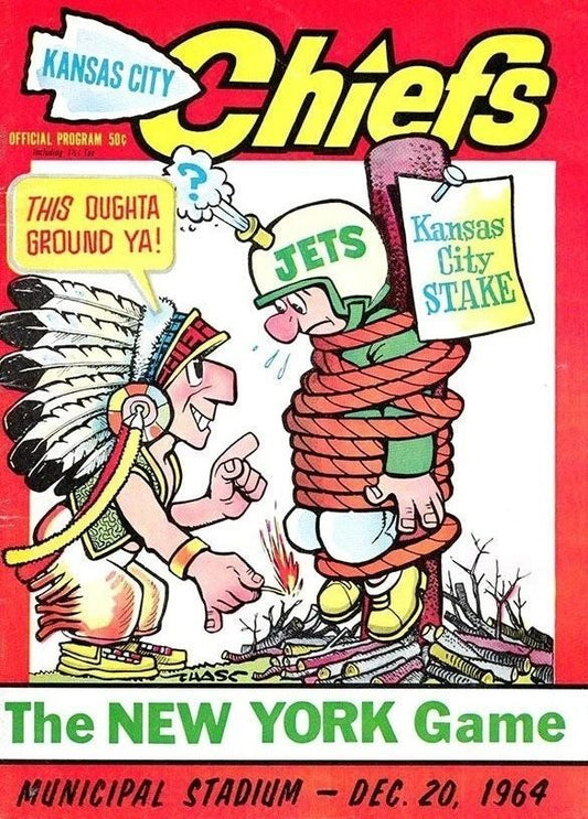 1964 Kansas City Chiefs Vs New York Jets Magnet Football Picture Afl Ny Kc
