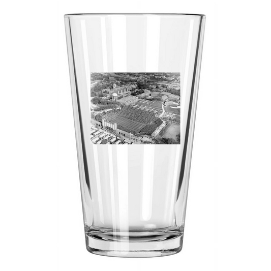 1964 Kinnick Iowa Stadium Photo Field Iowa Hawkeyes Pint Beer Drinking Glass