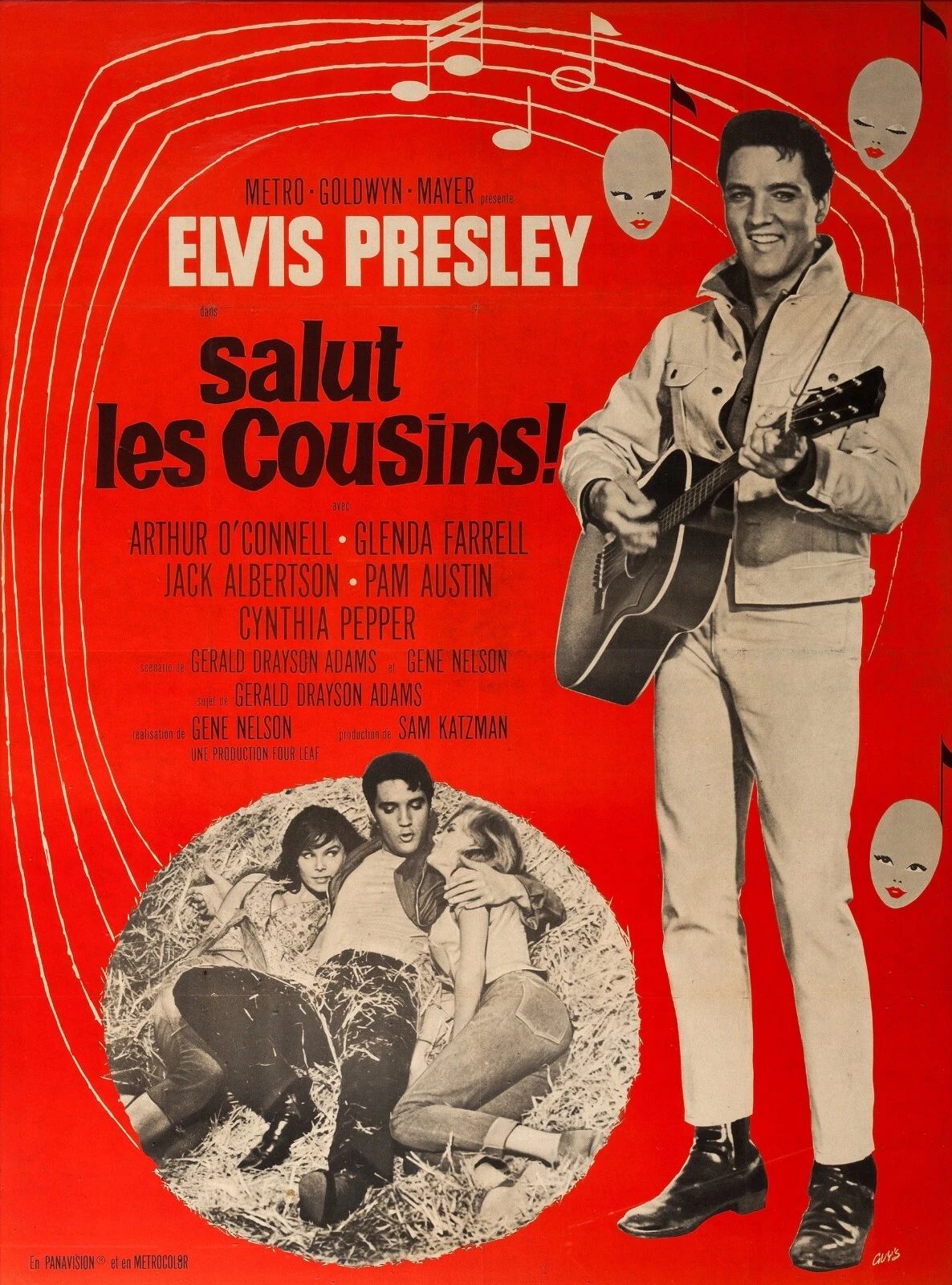 1964 Kissin Cousins Movie Keychain Elvis Presley Pamela Austin