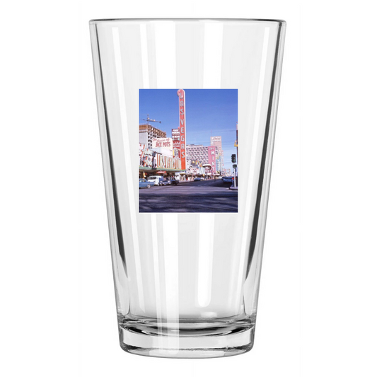 1964 Las Vegas Club Photo Casino Downtown Pint Beer Drinking Glass
