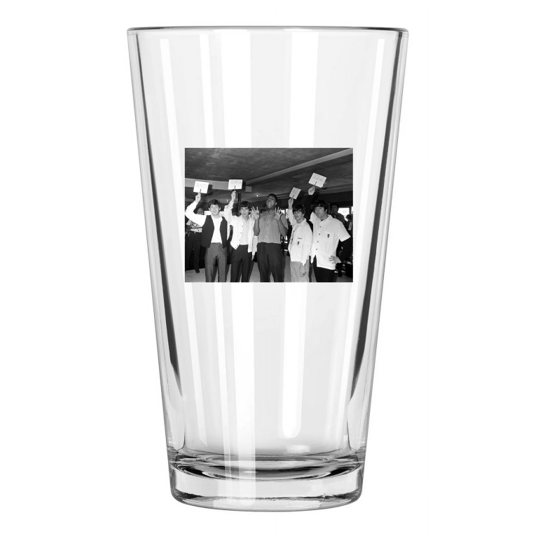 1964 Muhammad Ali And Beatles Training Camp Cassius Clay Pint Beer Glass