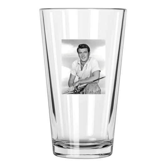 1964 Movie Actor Rock Hudson Photo Man'S Favorite Sport Pint Beer Drinking Glass